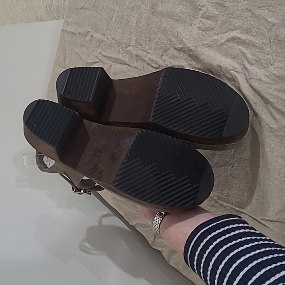 Lotta from Stockholm Highwood Taupe Clogs Oiled Nubuck Leather Brown Base  41 10 - Picture 8 of 12